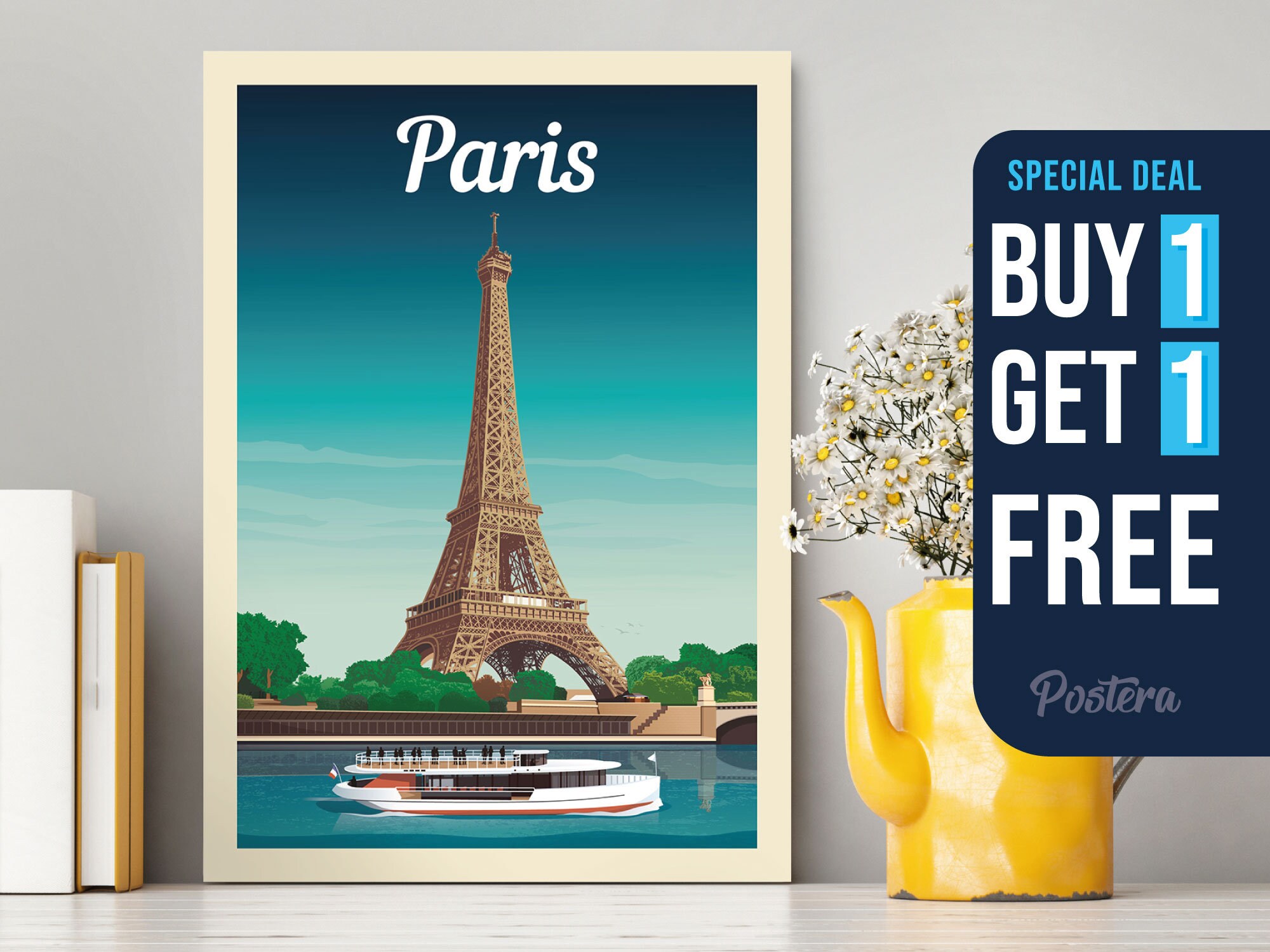 Paris France Travel Printed Poster Cool Wall Art Decor Etsy
