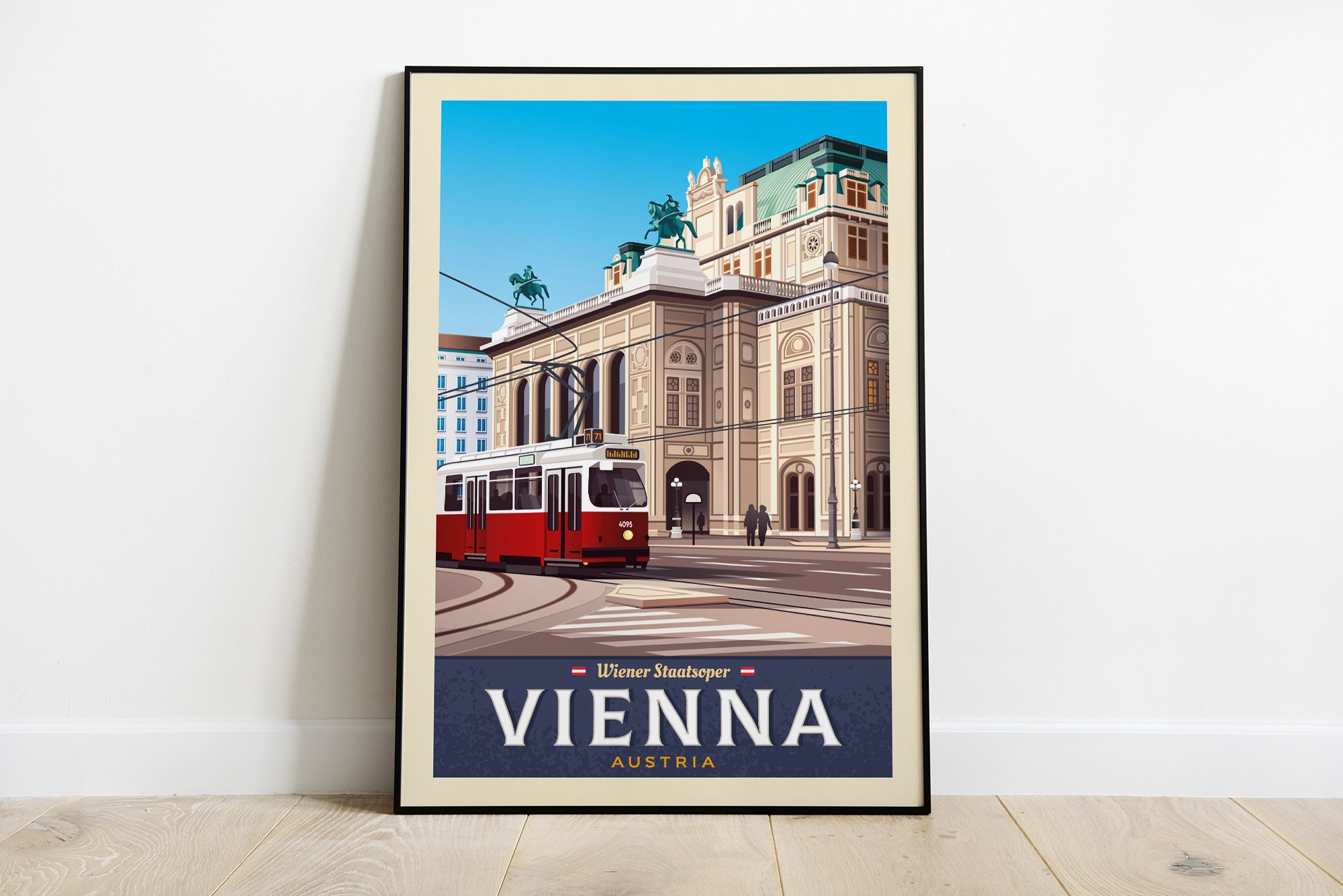Vienna Austria Travel Poster / Vienna Illustration / Travel picture