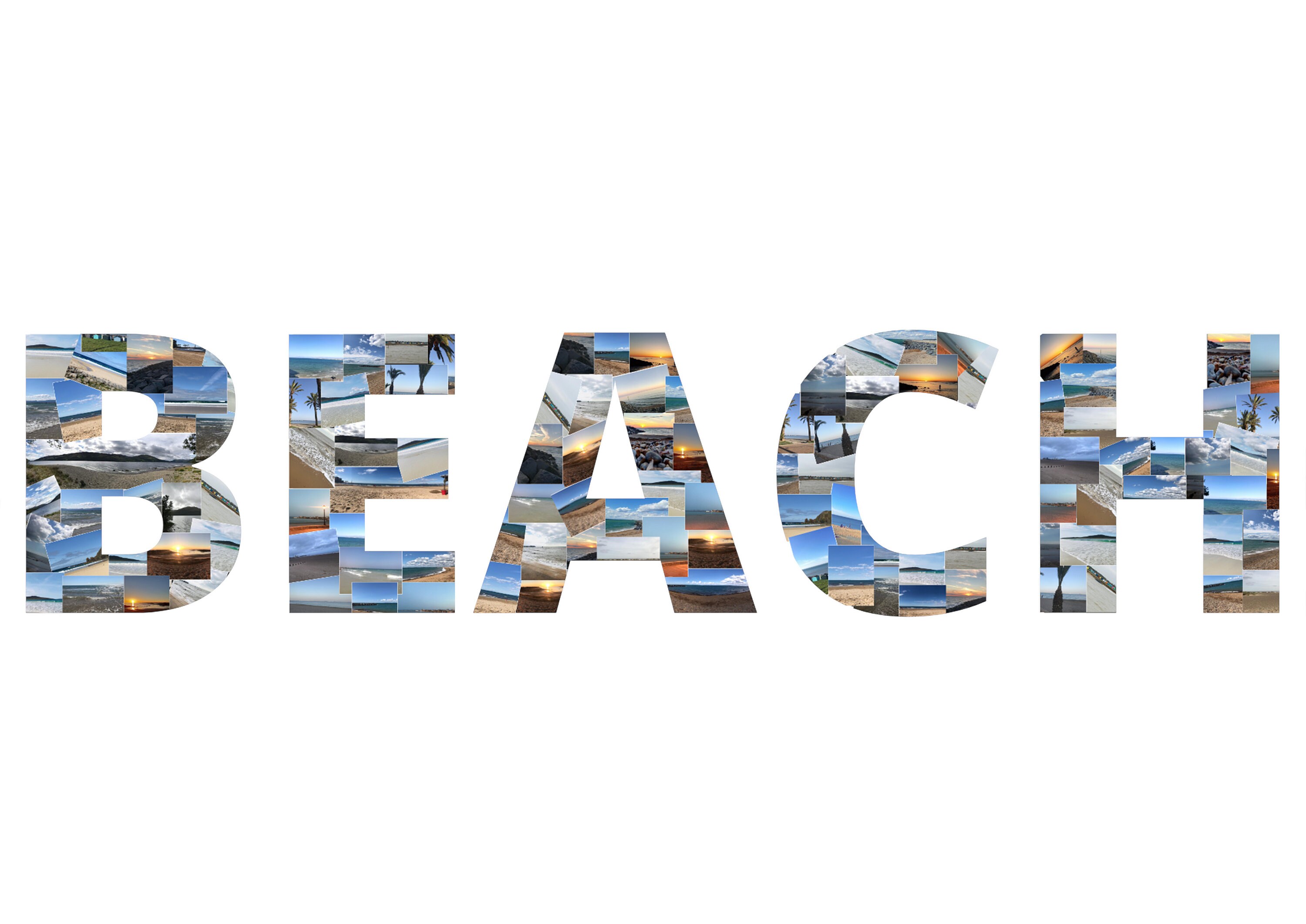 Personalised Word Photo Collage Etsy