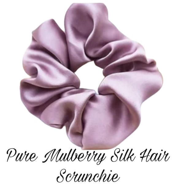 Silk hair scrunchies, silk hair ties, hair accessories, bridesmaid gift, Campagne, rose pink, wine, black color hair scrunchies, Bridal gift