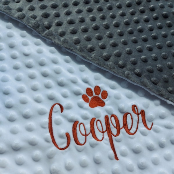 Personalized Pet Blanket, Pet Comforter, Paw Print Blanket, Dog Blanket, Cat Blanket, Custom Pet Blanket, Puppy Blanket, Pet Gift