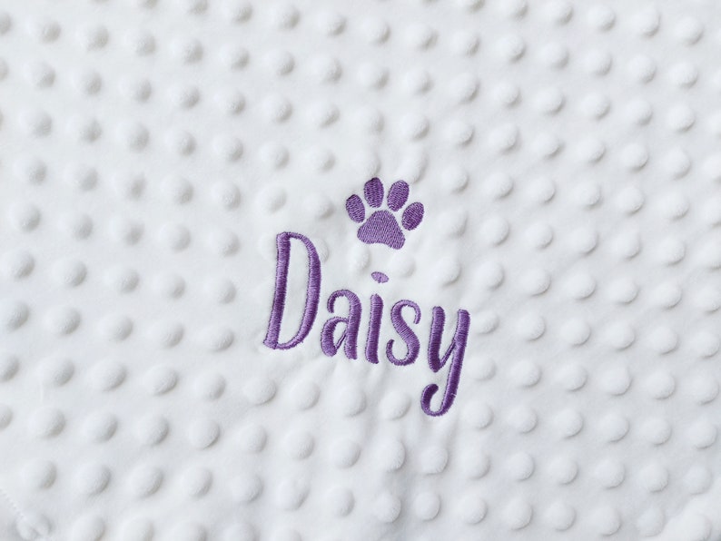 Free shipping US/CAD, Personalized Pet Blanket, Pet Comforter, Paw Print Blanket, Dog, Cat, Custom Pet Blanket, Puppy Blanket, Pet Gift image 6