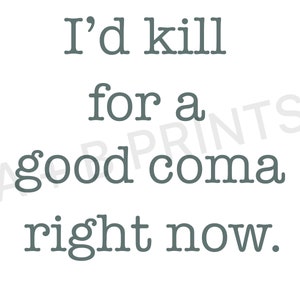 Schitt&#39;s Creek - I&#39;d Kill For A Good Coma Right Now