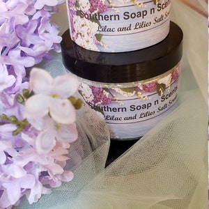 Lilac and Lilies Salt Scrub