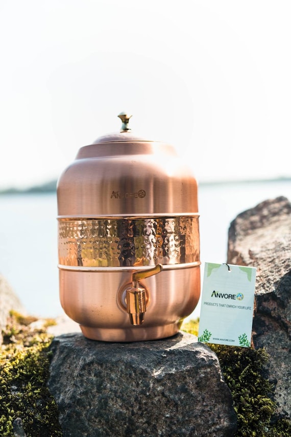 Copper Water Dispenser Water Pot Or Copper Water Tank 5 Etsy Denmark