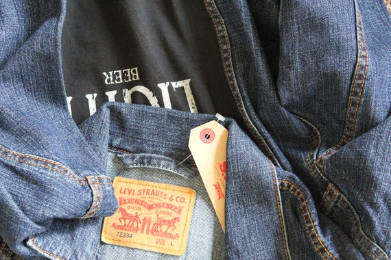 coors light jean jacket
