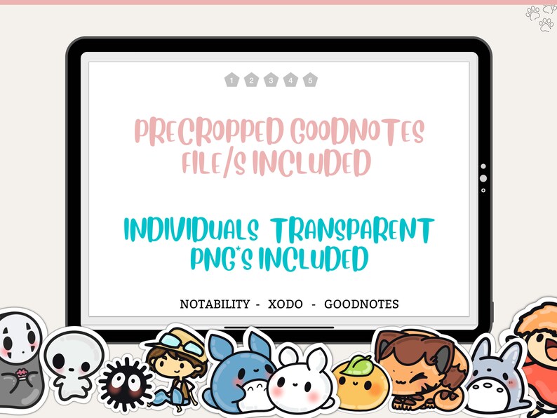 Ghibli Digital Stickers Anime Digital Stickers Studio Ghibli Etsy UK