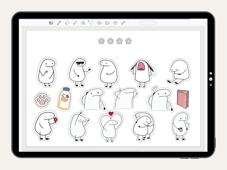 Emoji Cute Everyday Digital Stickers for Goodnotes Everyday Life Icon