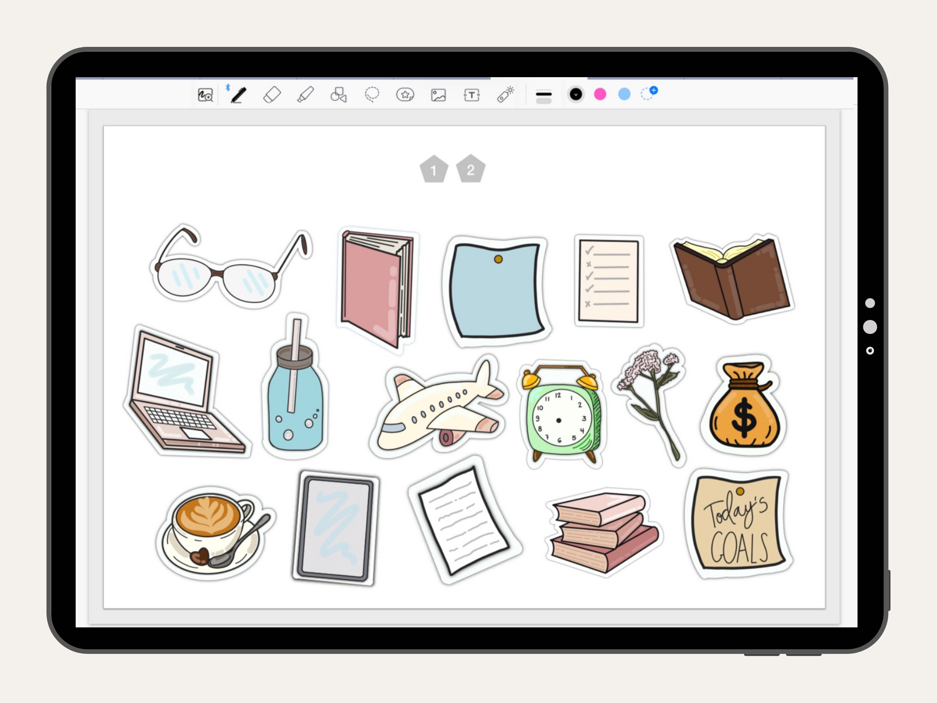 OFFICE Digital Stickers for Goodnotes, Work Essentials Digital Stickers ...