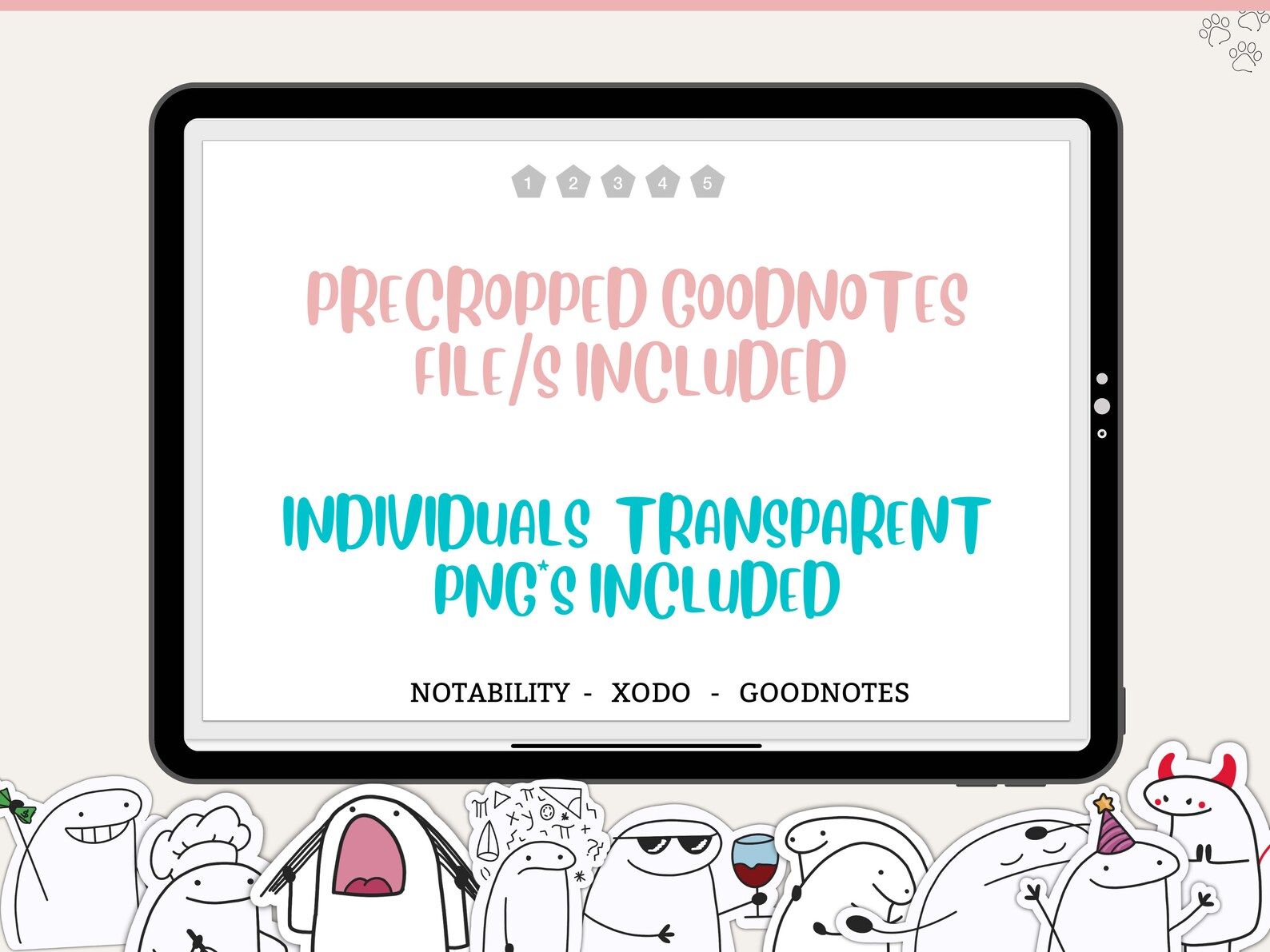 Emoji Cute Everyday Digital Stickers for Goodnotes Everyday Life Icon