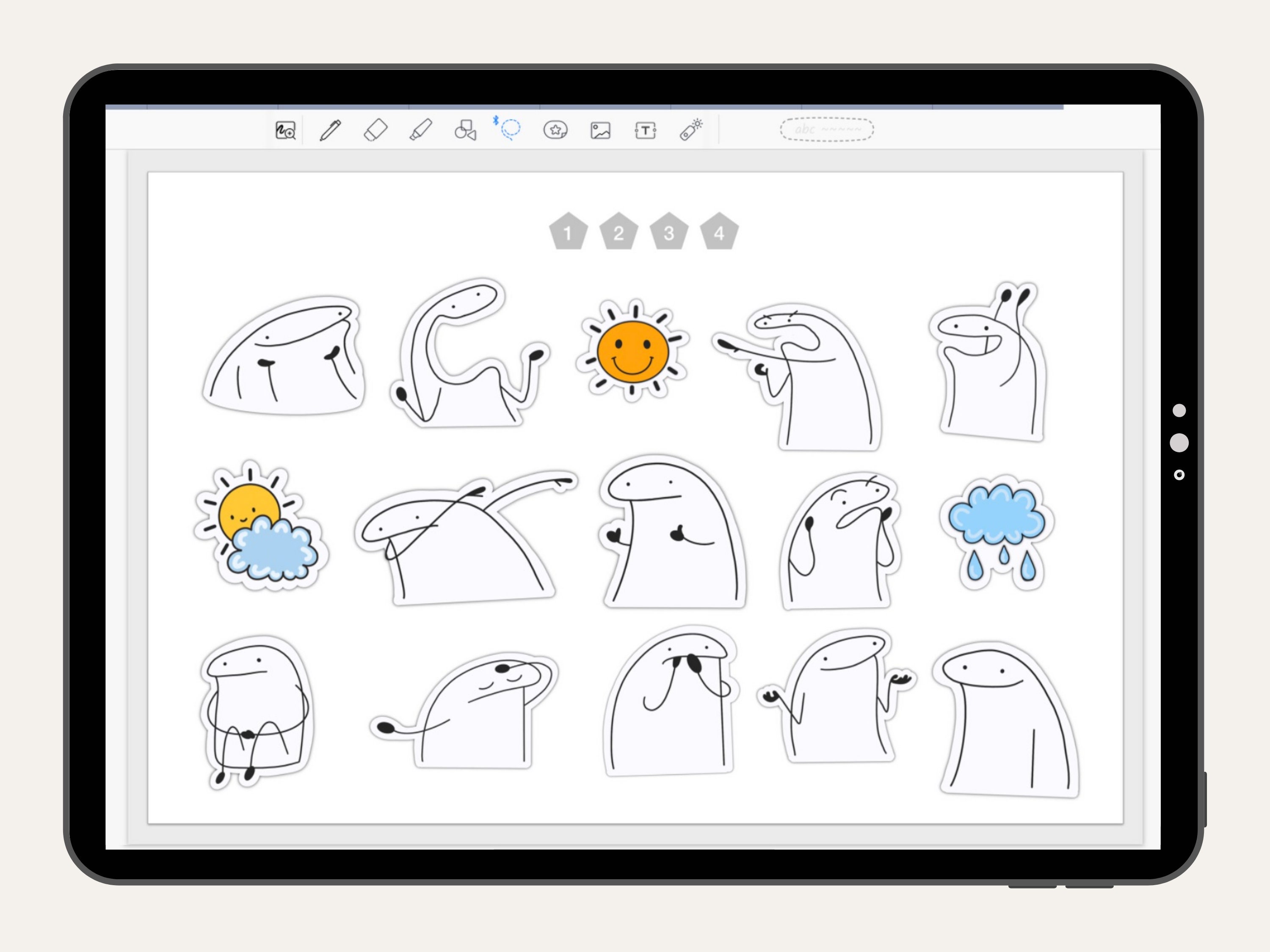 Emoji Cute Everyday Digital Stickers for Goodnotes Everyday Life Icon