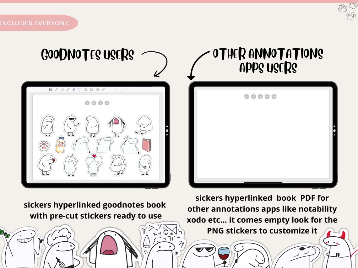 Emoji Cute Everyday Digital Stickers for Goodnotes Everyday Life Icon