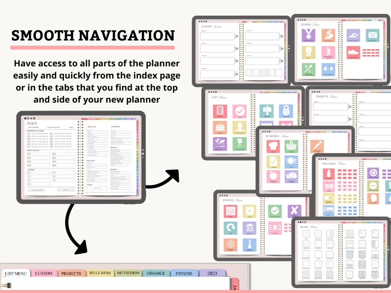 Digital Planner 2023 2024 Goodnotes Digital Planner Xodo Notability