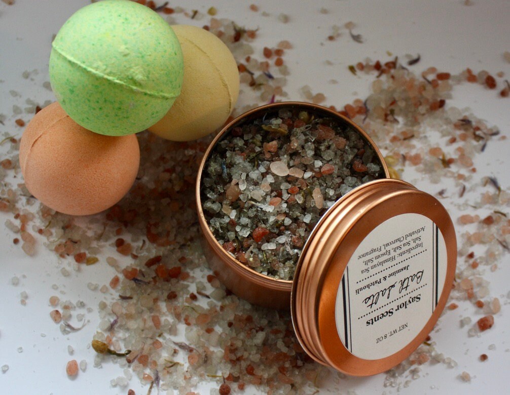 Bath Salts and Bath Bombs Etsy