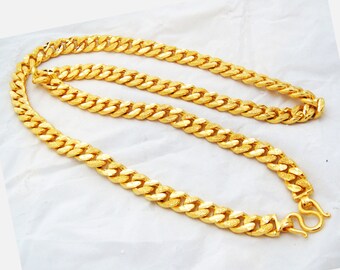 23k Gold Chain Etsy