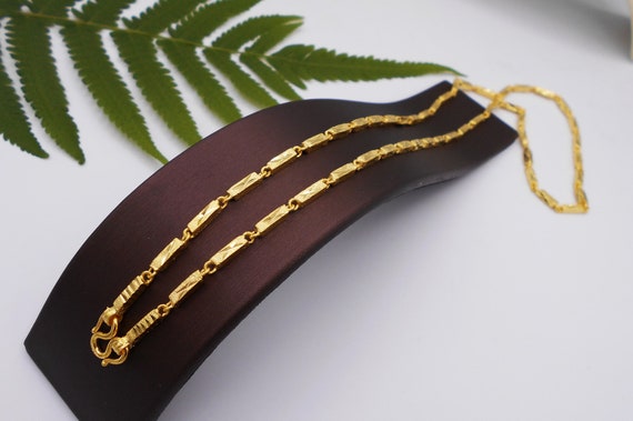 Baht chain necklace gold clearance