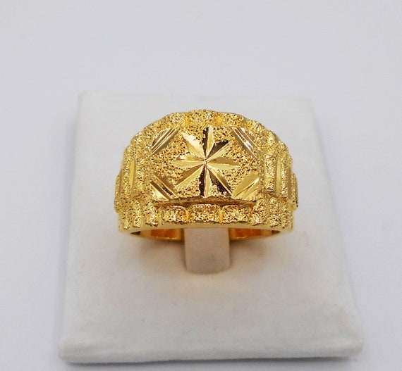 Cheap gold plated store mens rings