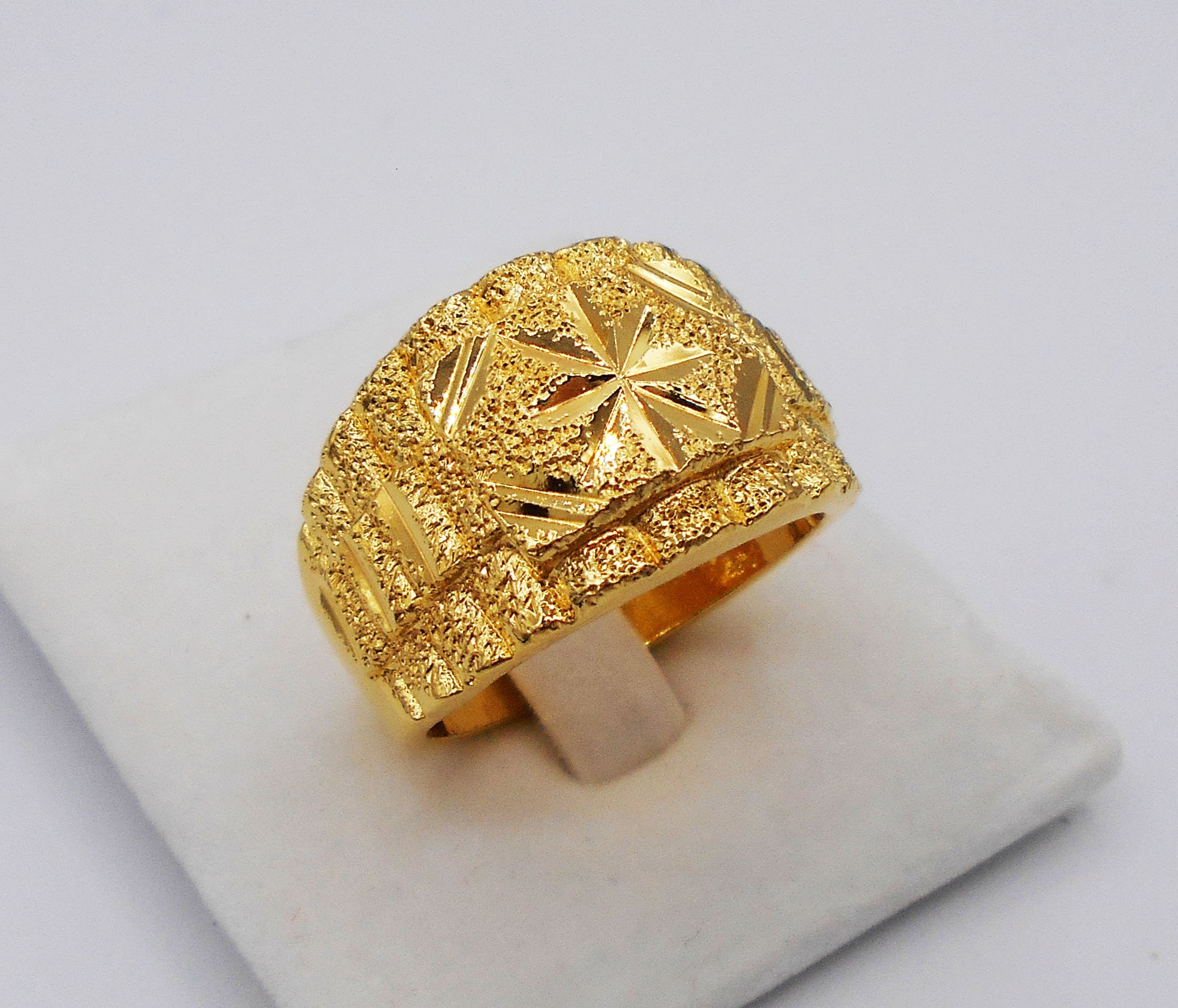 Mens asian gold best sale rings