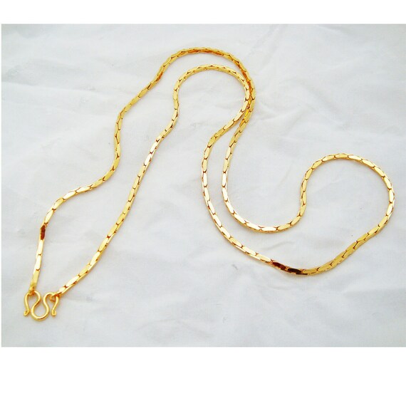 2 Mm Link Necklace Gold Chain 22K 23K 