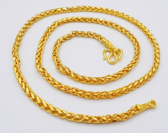 Thai Baht Gold Chain - Etsy Australia