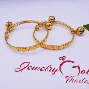 Customized Baby Anklet with Charms in 18k Gold, Rose Customized Baby Anklet with Charms in 18k Gold, Rose