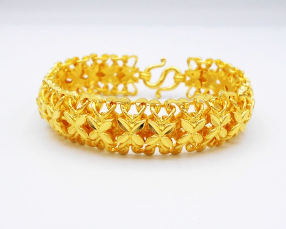 Gold Pearl Bangle Bracelet for women stacking bangle set South Indian  wedding — Discovered