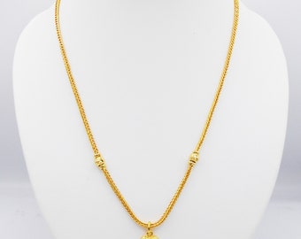 Montip Lynn Heart Pikun Flower 22k 24k Thai Dubai India Baht Yellow Gold Plated GP Necklace Pendant Jewelry Women 18 Inches, Large, Gold Plated, Cubic Zirconia Price In Saudi Arabia | Amazon - Foto 9