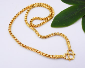 Buy Thai Baht Gold Plated Chain Necklace: 22K-24K Brass Jewelry