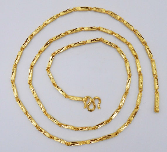 Buy Thai Gold Jewelry22K 23K 24K THAI BAHT GOLD GP NECKLACE 25 inch 52  Grams Jewelry Online at desertcartBolivia