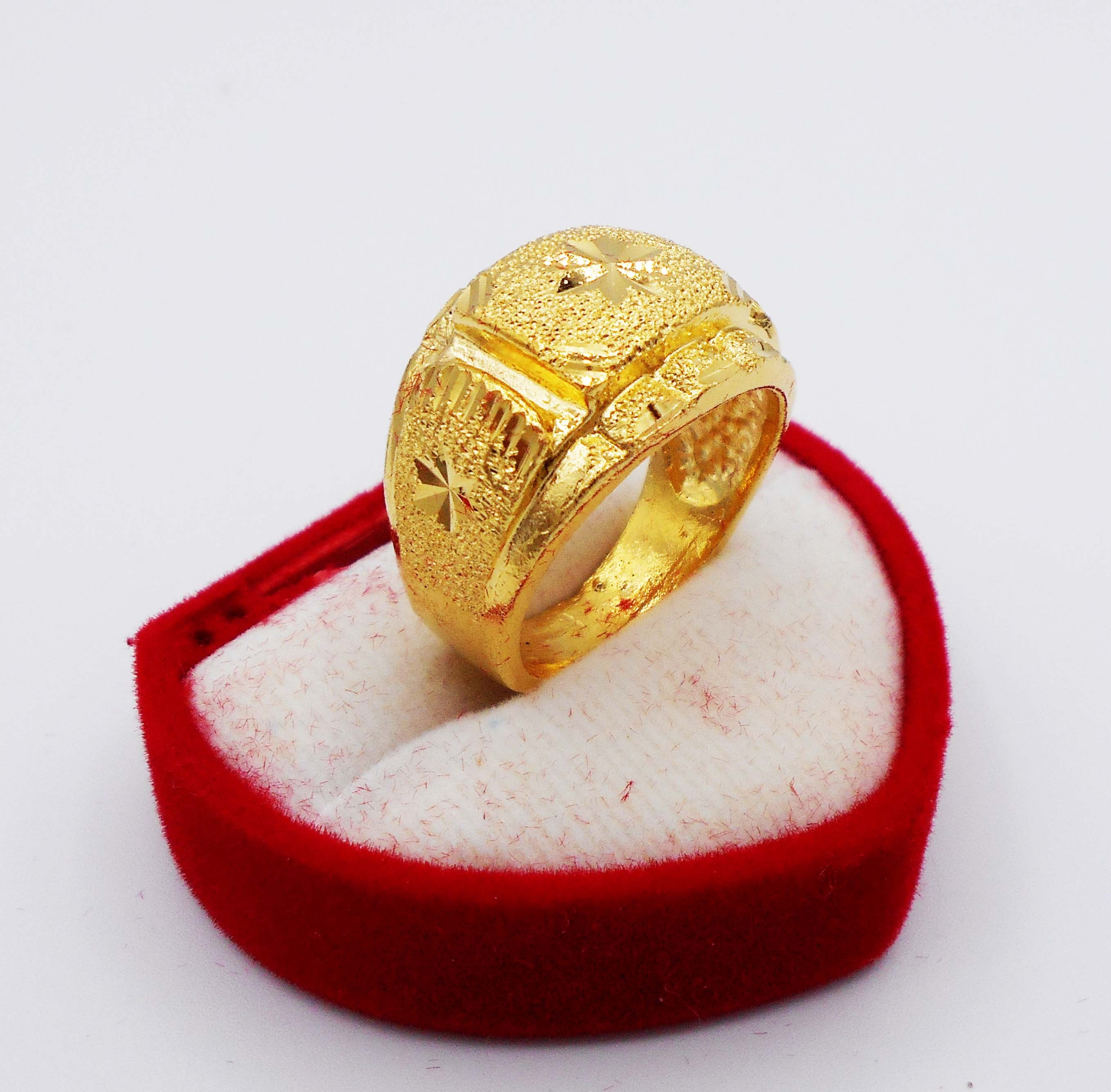 Men's Ring Gold Thai Jewelry 22K 23K 24K Thai Baht Yellow Etsy Australia