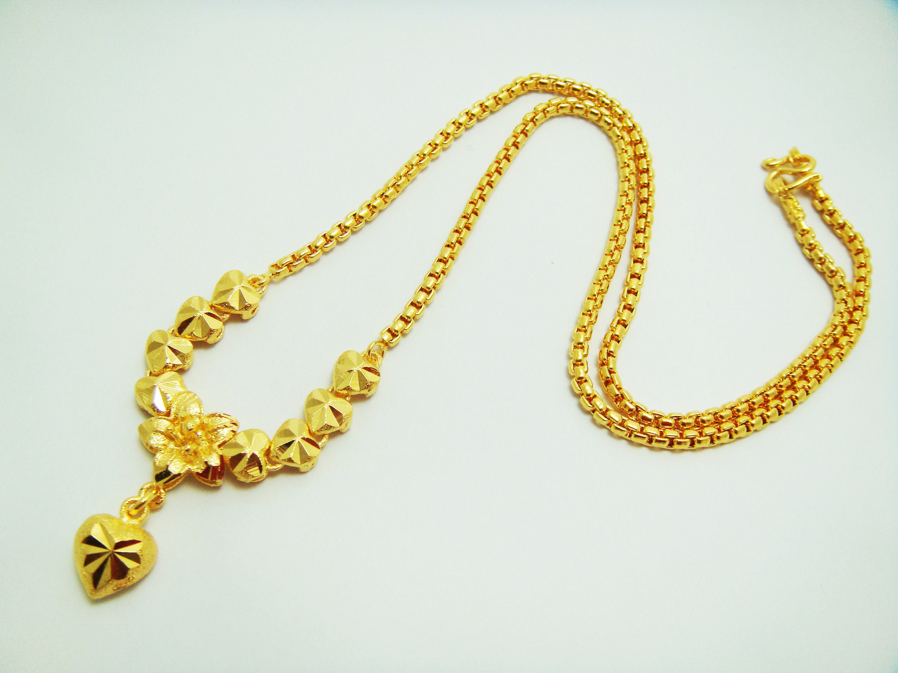 Men's Deluxe Model 22k 23k 24k Thai Gold Necklace Gold GP Necklace | eBay