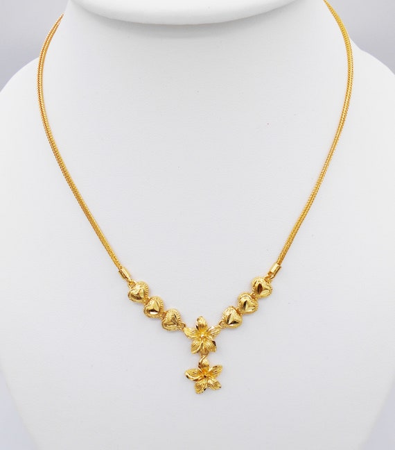 Thai gold Jewelry Pikun Flower Lai Thai Gold Plated India | Ubuy