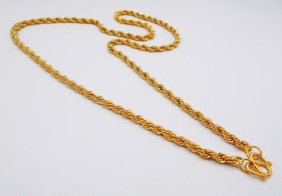 Rope Gold Chain 22K 23K 24K Thai Baht 
