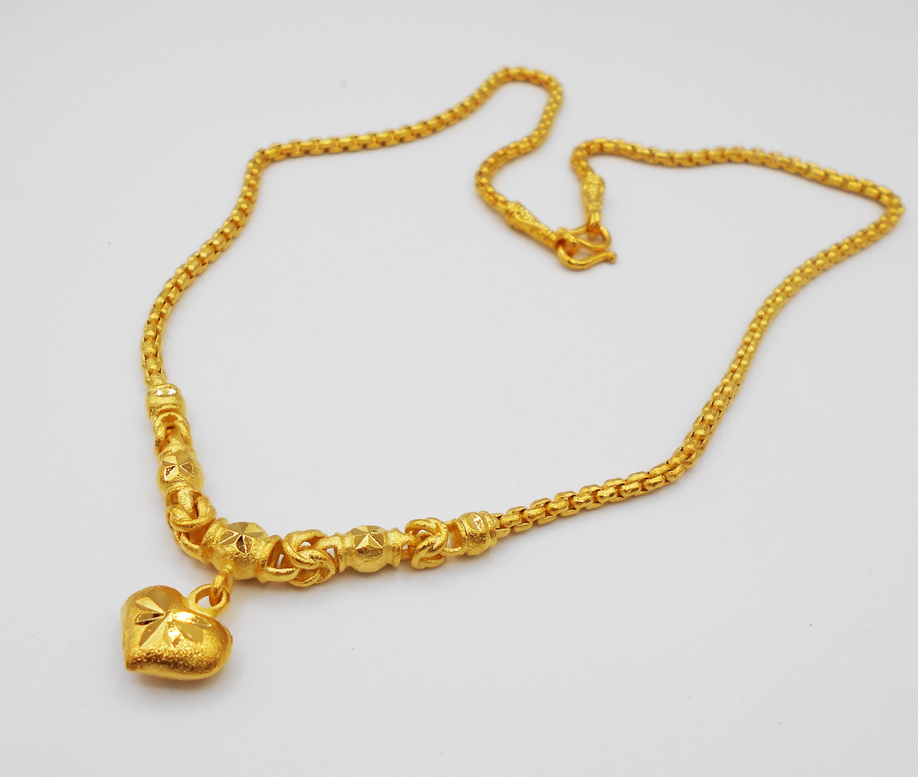 Amazon.com: Mix Chain Necklace 22K 23K 24K THAI BAHT GOLD GP NECKLACE 24  inch 56 Grams Jewelry: Clothing, Shoes & Jewelry