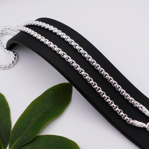 White Gold Plated Chain Necklace: Thai Amulet Jewelry