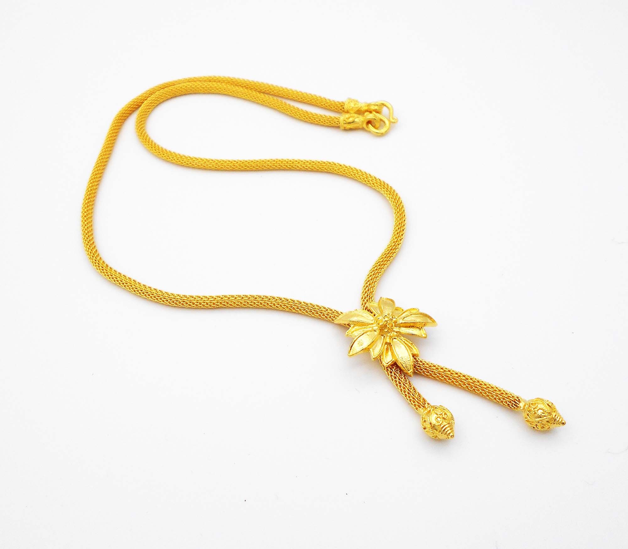Buy Heart Charm Necklace Pendant 22K 23K 24K Tha Baht Yellow Gold