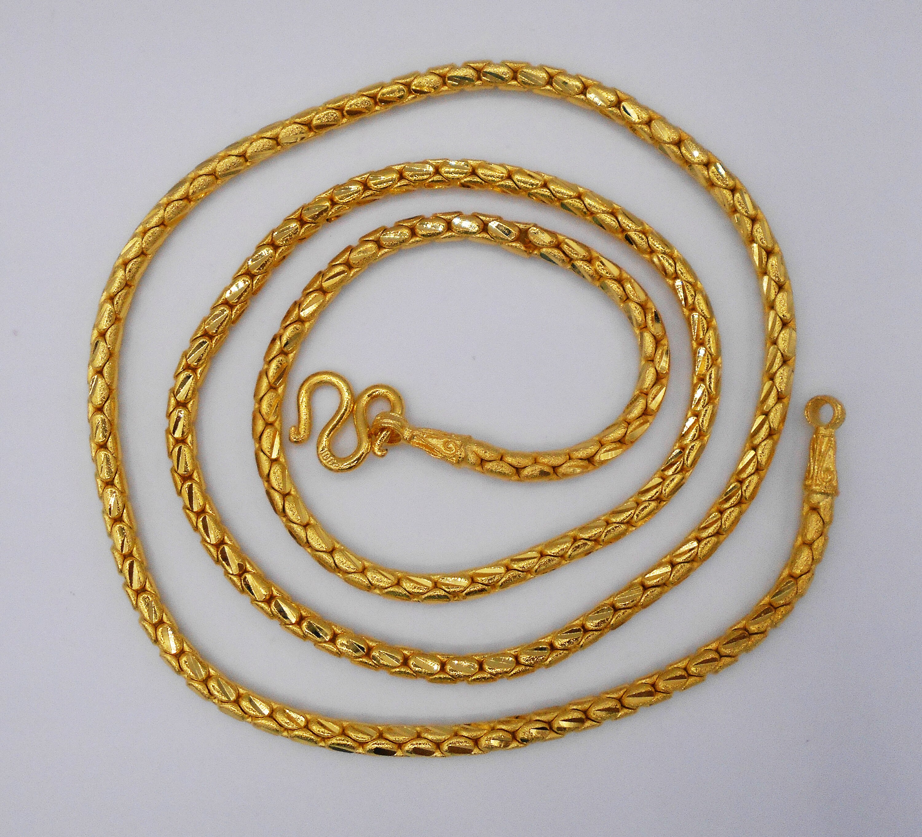 Gold Chain Necklace 23K 24K Thai Baht 