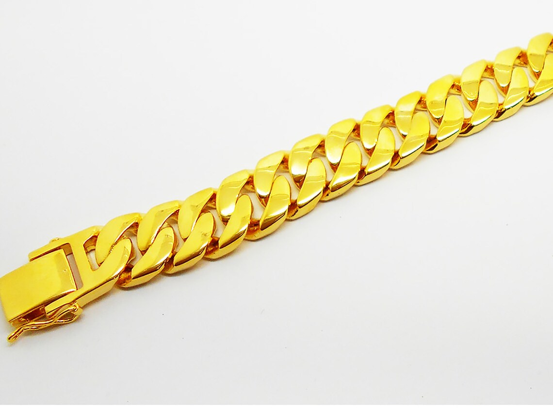 Men's Jewelry Thai Jewelry Gold Bangle Bracelet Bangle 22K Etsy