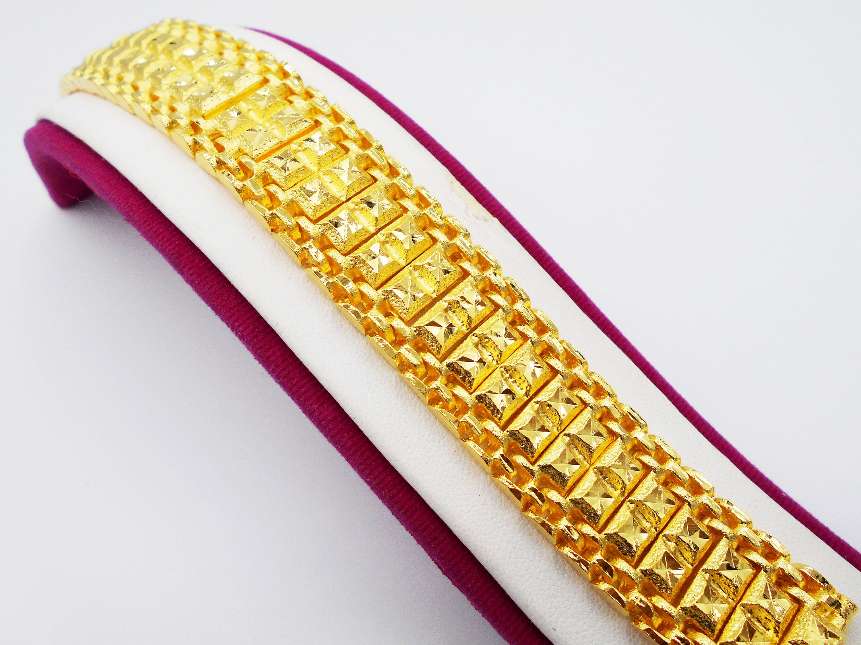 Thai Jewelry Gold Bangle Bracelet 22K 23K 24K Thai Baht Yellow | Etsy