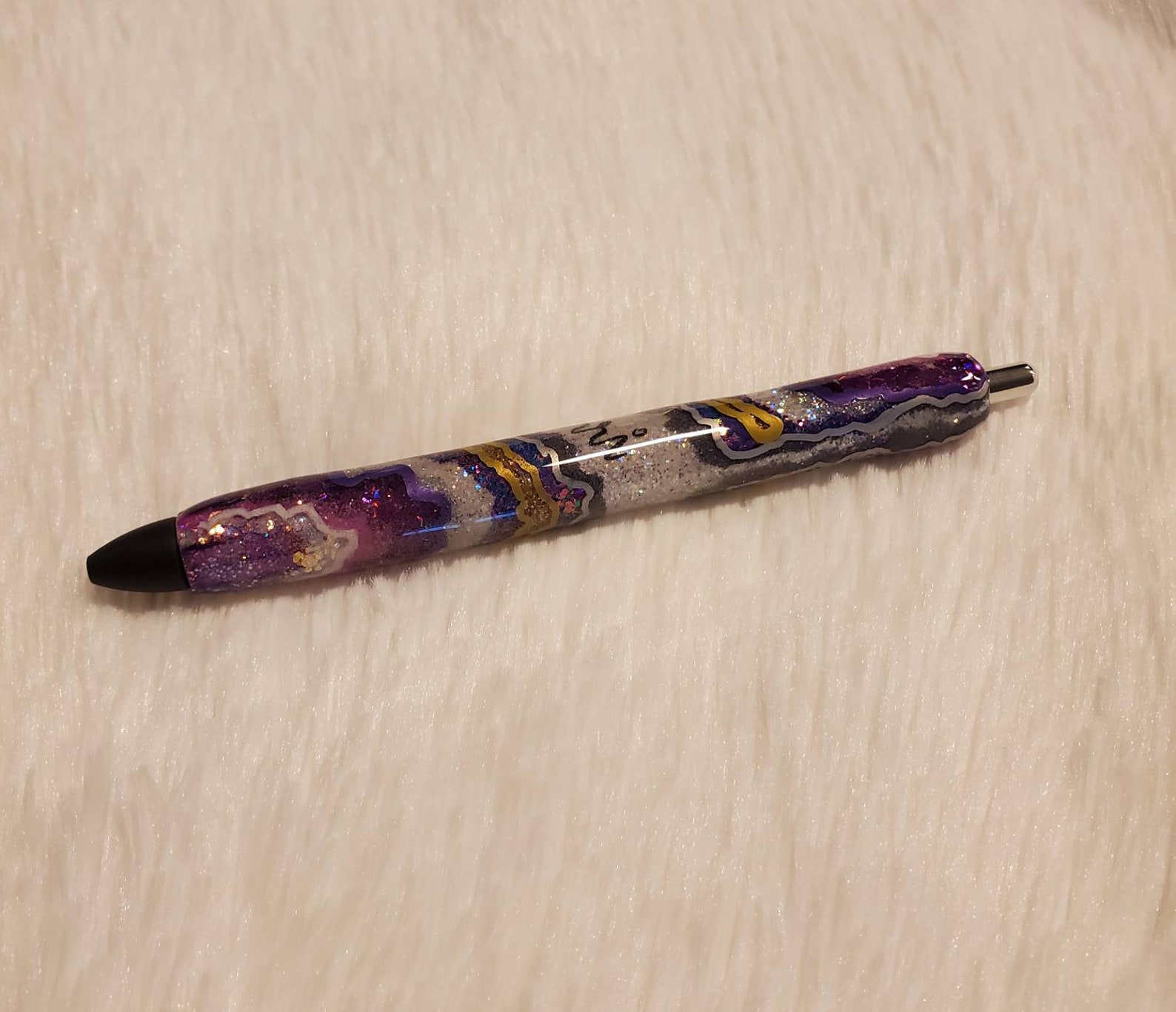Geode Pens Glitter Pen Epoxy Pen Inkjoy Pen Refillable Etsy