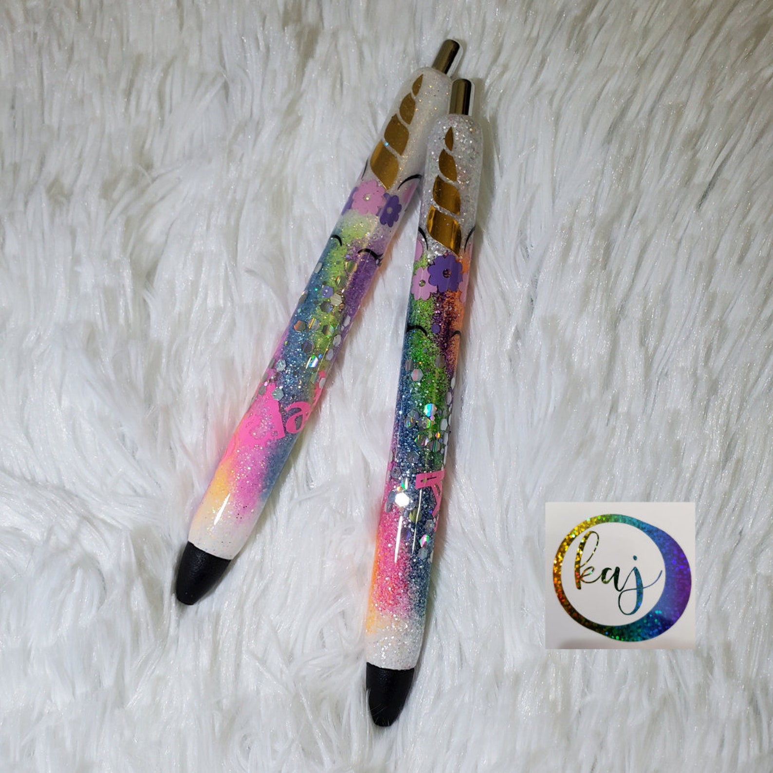 Unicorn Pen Glitter Pen Pen Refillable Pen Etsy