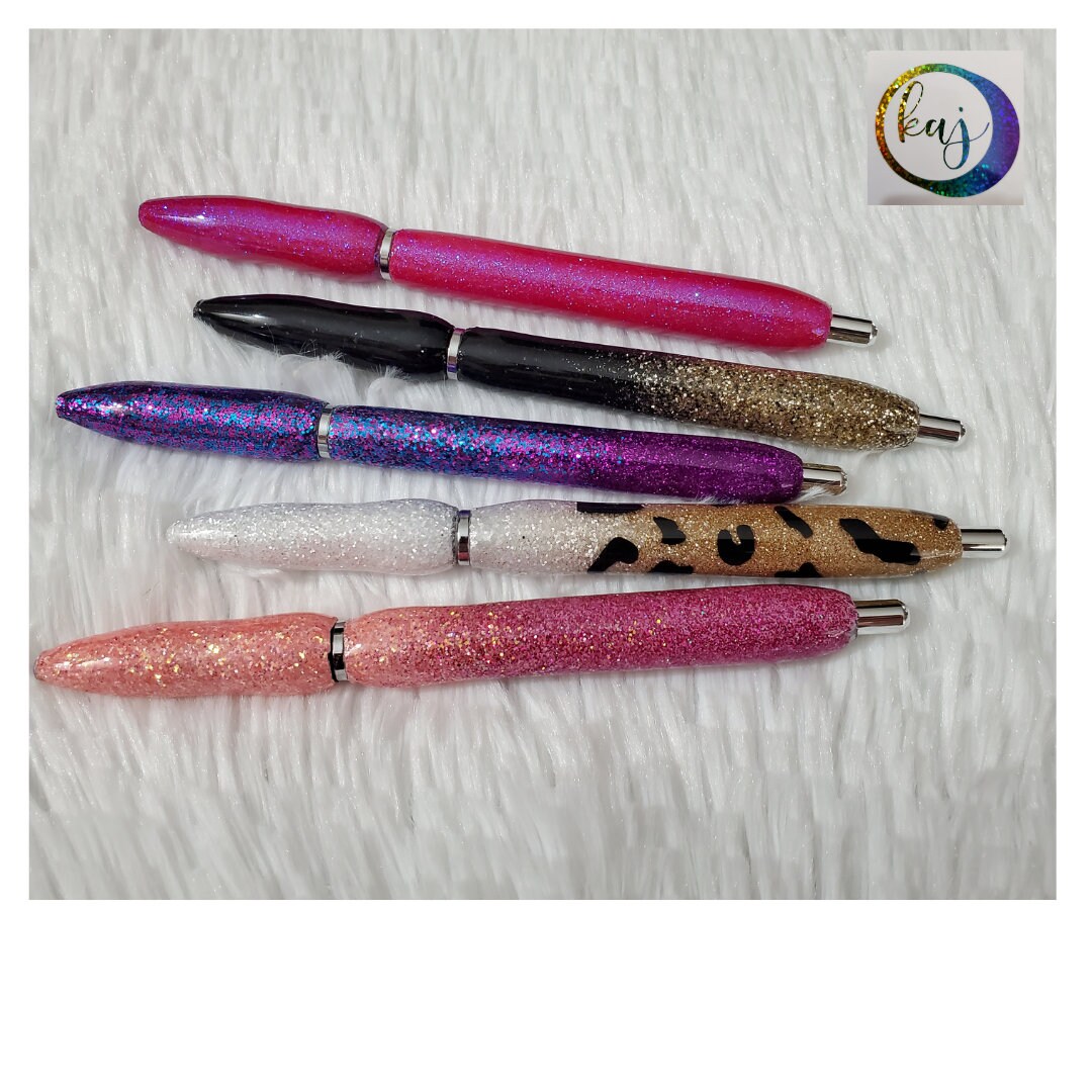 Epoxy pens Glitter pens Refillable pens Sharpe gel pens Gel pens Etsy.de