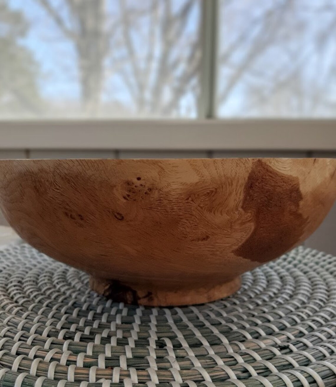 Oak burl with epoxy resin salad bowl Etsy