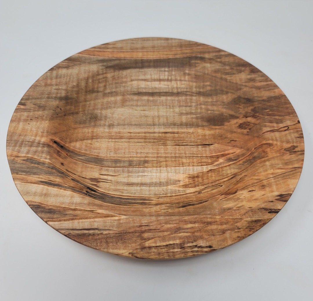 Red Maple Wood Spalted and Figured Wood Platter Etsy