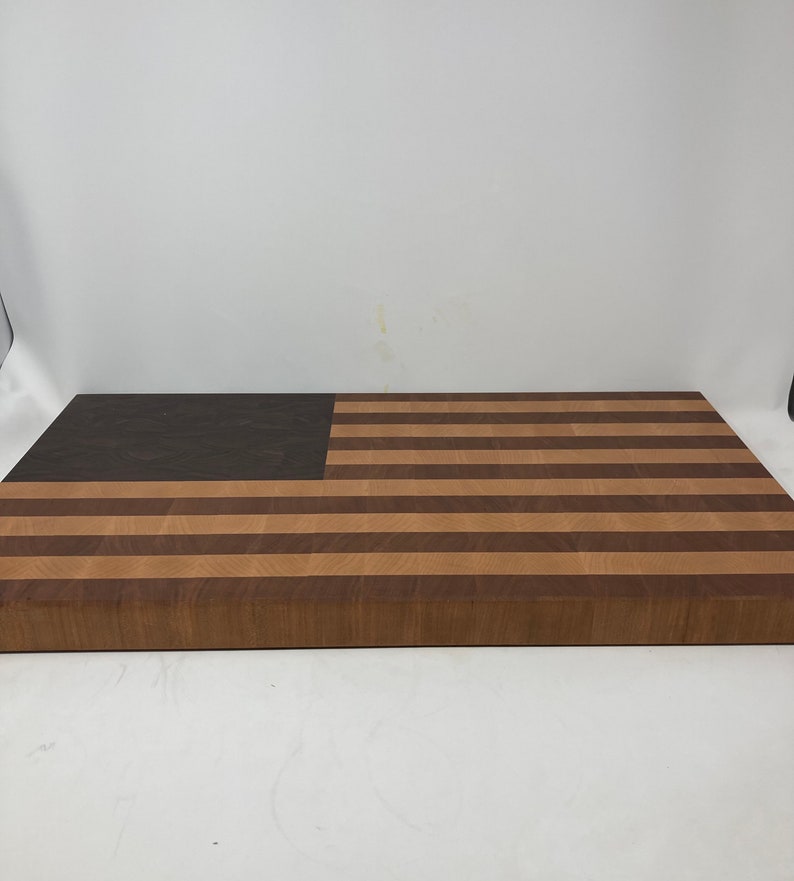 Handmade End Grain Flag Cutting Board Etsy