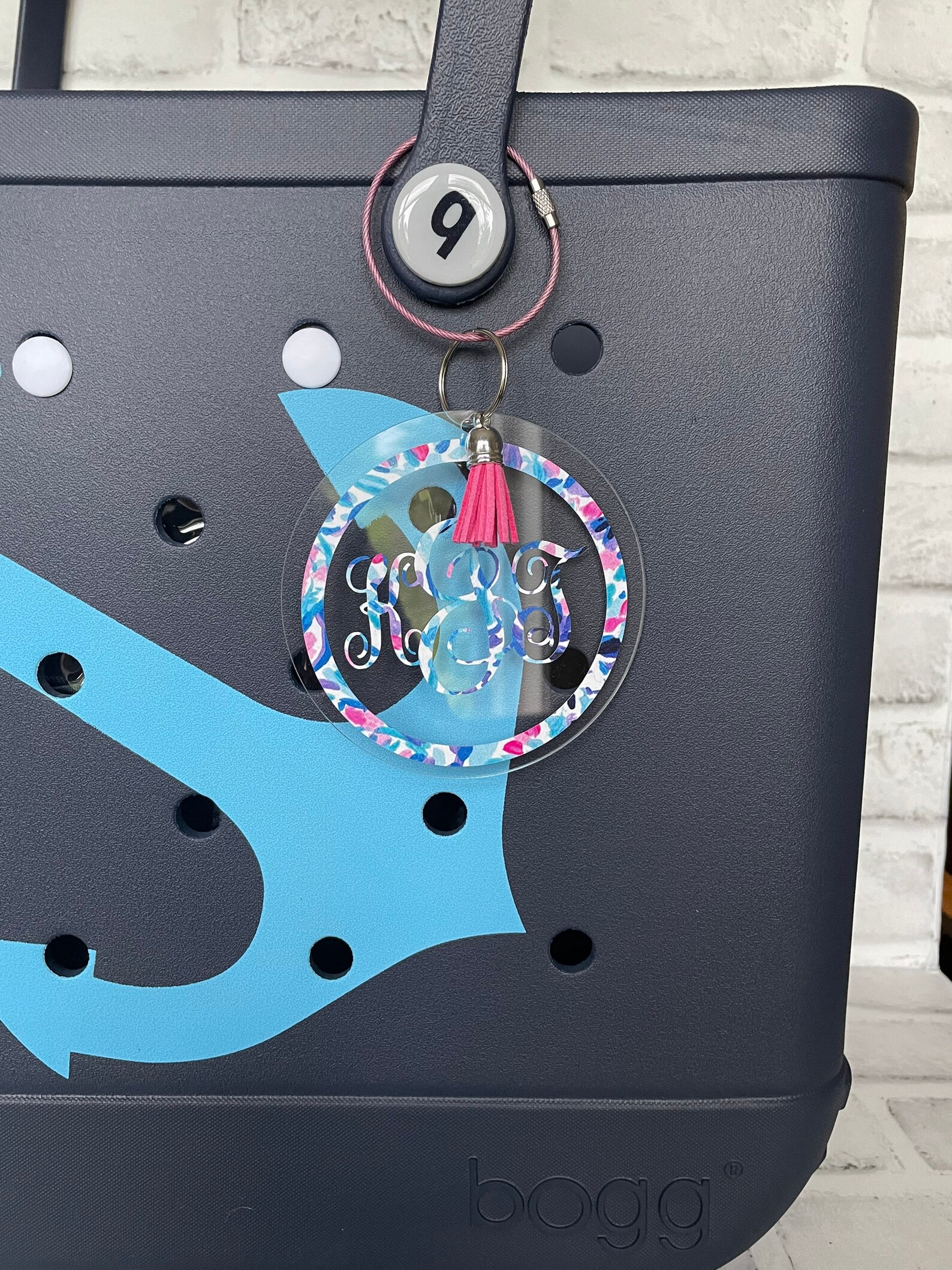 Bogg Bag Tag with Tassel Personalized Bogg Bag Tag Etsy