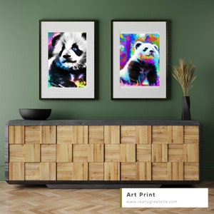 baby panda wall art
