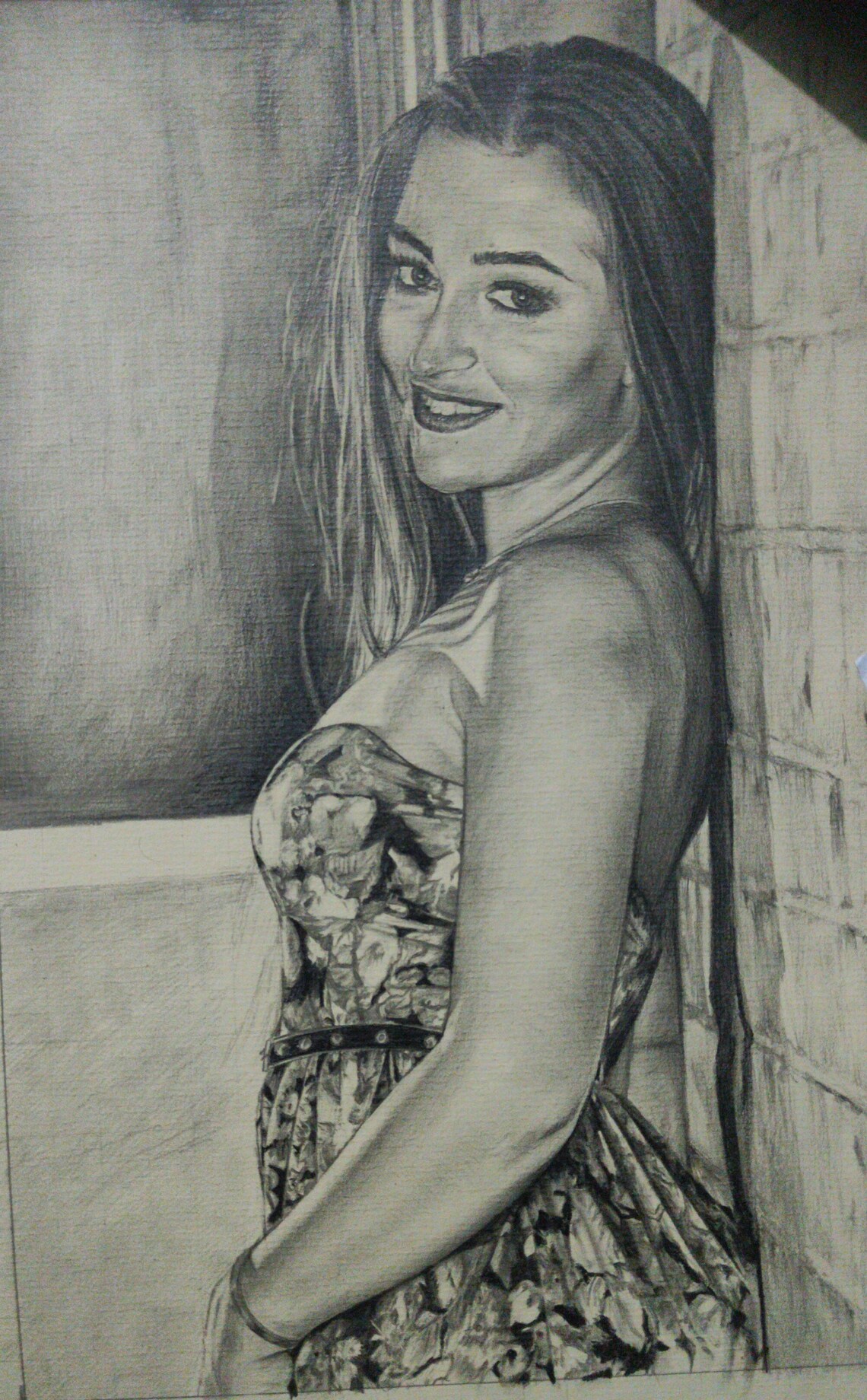 Commission Fine Nude Pencil Portrait Graphite Pencil Drawing Nude 