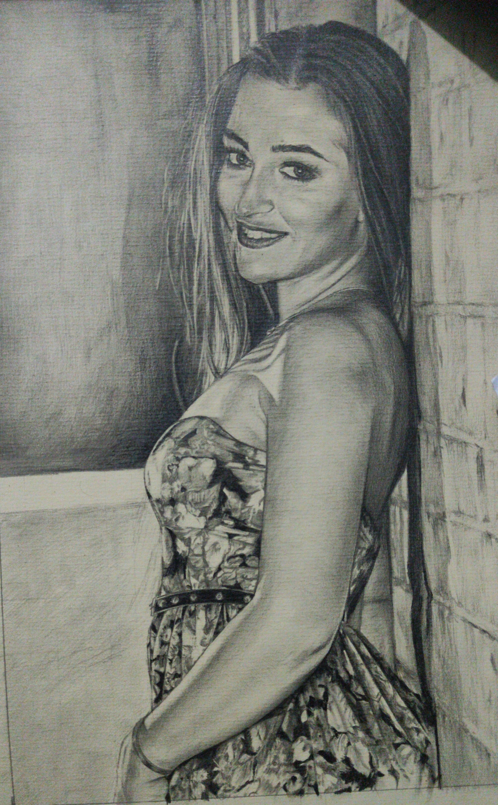 Commission Fine Nude Pencil Portrait Graphite Pencil Drawing Nude 