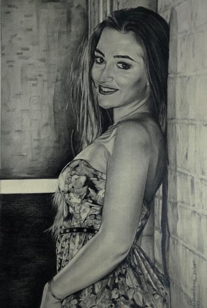 Fine Nude Art Sketch Customize Nude Pencil Portrait Graphite - Etsy